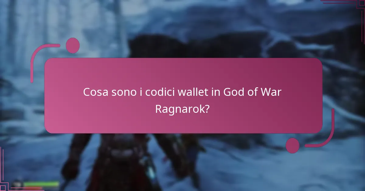 Come risolvere i problemi relativi ai codici wallet?
