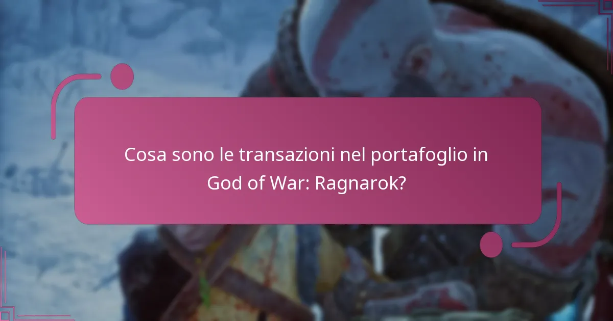 Quali sono i costi associati alle transazioni nel portafoglio?