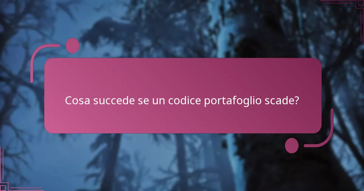 Quali suggerimenti possono aiutare a gestire efficacemente i codici portafoglio?