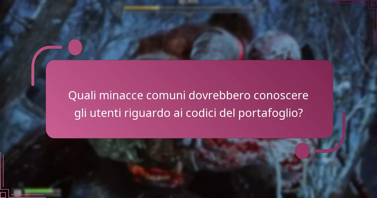 Come possono gli utenti implementare misure di sicurezza per i codici del portafoglio?