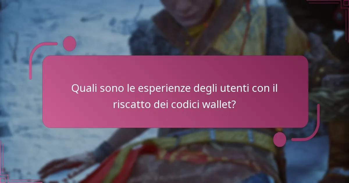 Quali sono le implicazioni dei problemi con i codici wallet sul gameplay?